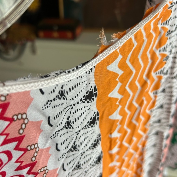 Colorful Striped Kaftan Dress One Size - Picture 12 of 14